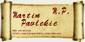 Martin Pavlekić vizit kartica